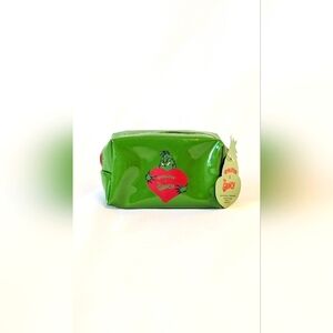 Grinch x Revolution cosmetic bag small holiday make-up tote NWT